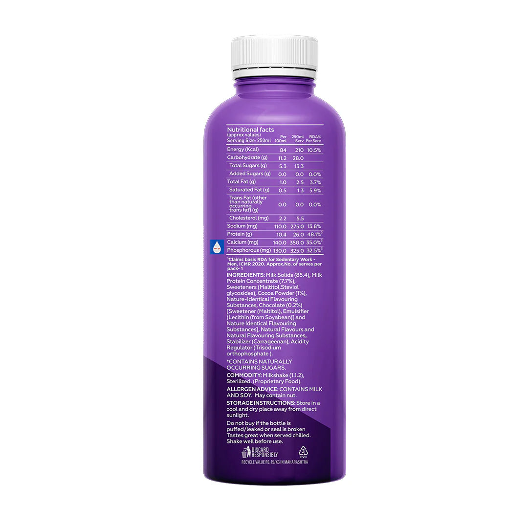 YogaBar 26g Protein Shake - Variety Pack of 24 250ml/bottle