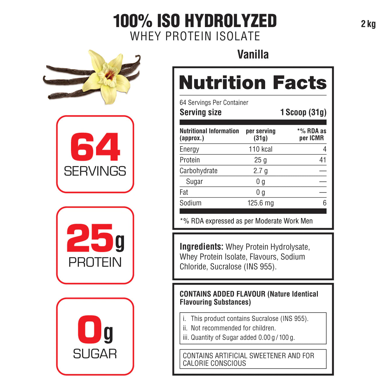 Labrada 100% iso hydrolyzed whey protein isolate - 2kg
