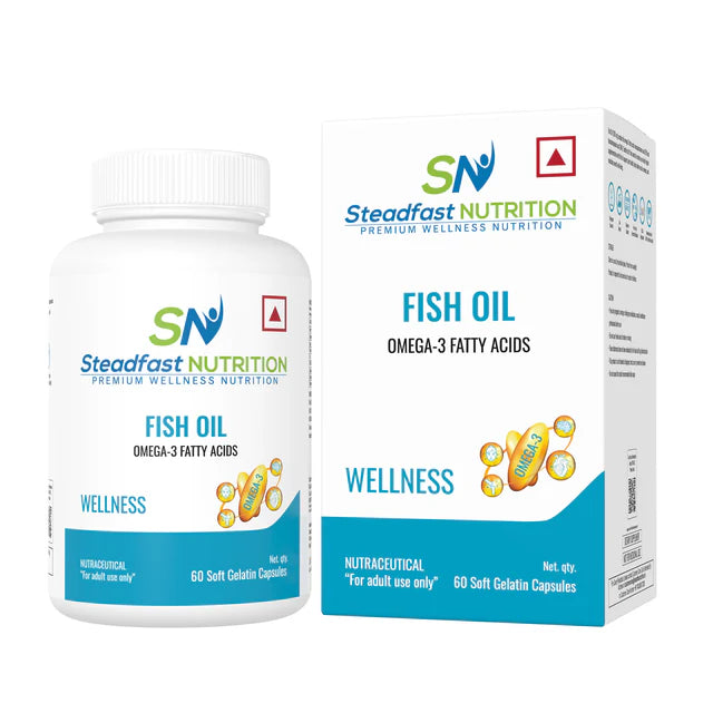 steadfast nutrition Fish Oil Capsules 1000mg, 60 Capsules