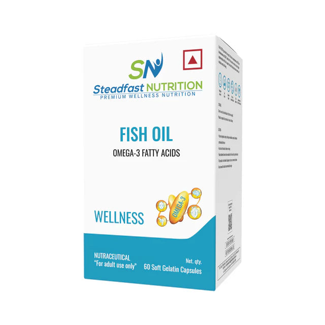 steadfast nutrition Fish Oil Capsules 1000mg, 60 Capsules