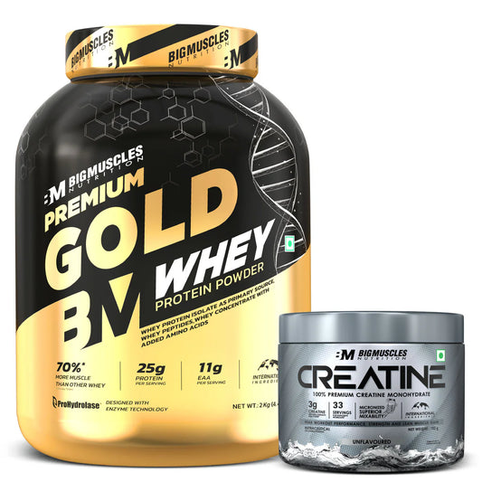 Bigmuscles Premium Gold Whey + Creatine