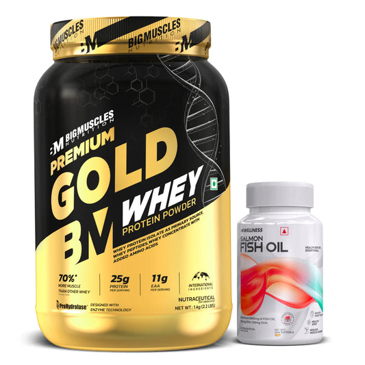 Bigmuscles Premium Gold Whey + Fish Oil