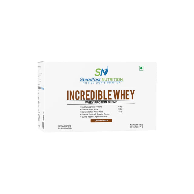 steadfast nutrition Whey Protein Blend of Whey Concentrate & Whey Isolate with 24.8g Protein Per Serving