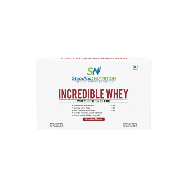steadfast nutrition Whey Protein Blend of Whey Concentrate & Whey Isolate with 24.8g Protein Per Serving