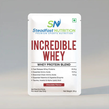steadfast nutrition Whey Protein Blend of Whey Concentrate & Whey Isolate with 24.8g Protein Per Serving