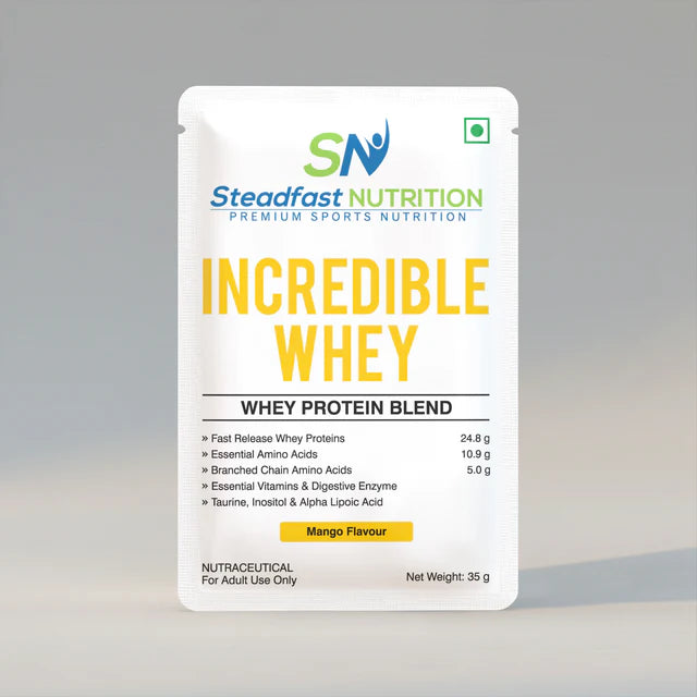steadfast nutrition Whey Protein Blend of Whey Concentrate & Whey Isolate with 24.8g Protein Per Serving