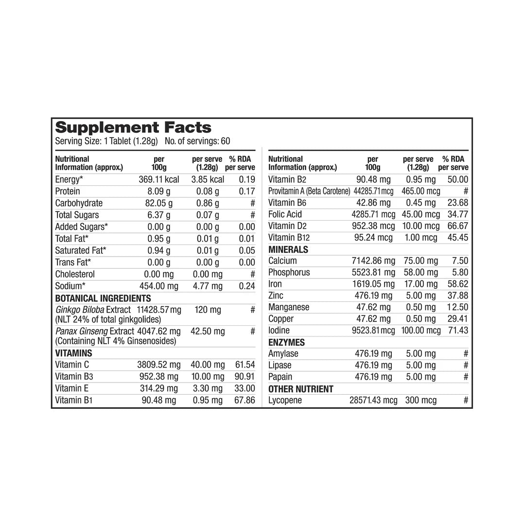 Labrada multivitamin – 60 tabs
