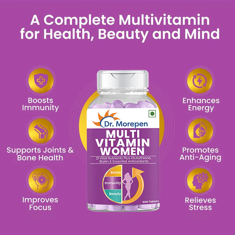 Dr. Morepen IRON & ZINC + Multivitamin Women Tablets Combo