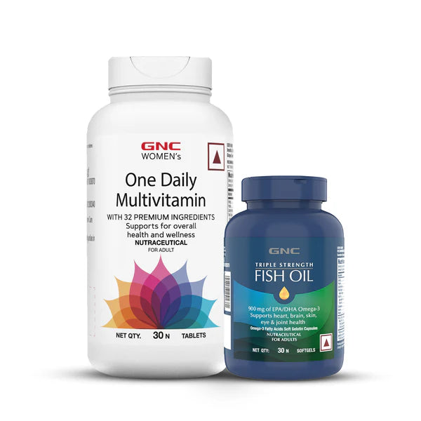 GNC Women's GNC Womens One Daily Multivitamin + Triple Strength Fish Oil