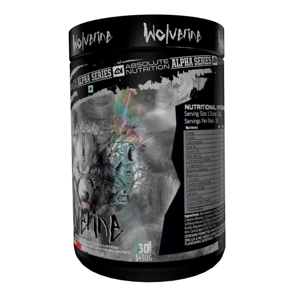 Absolute Nutrition Wolverine Pre Workout - Energy & Focus