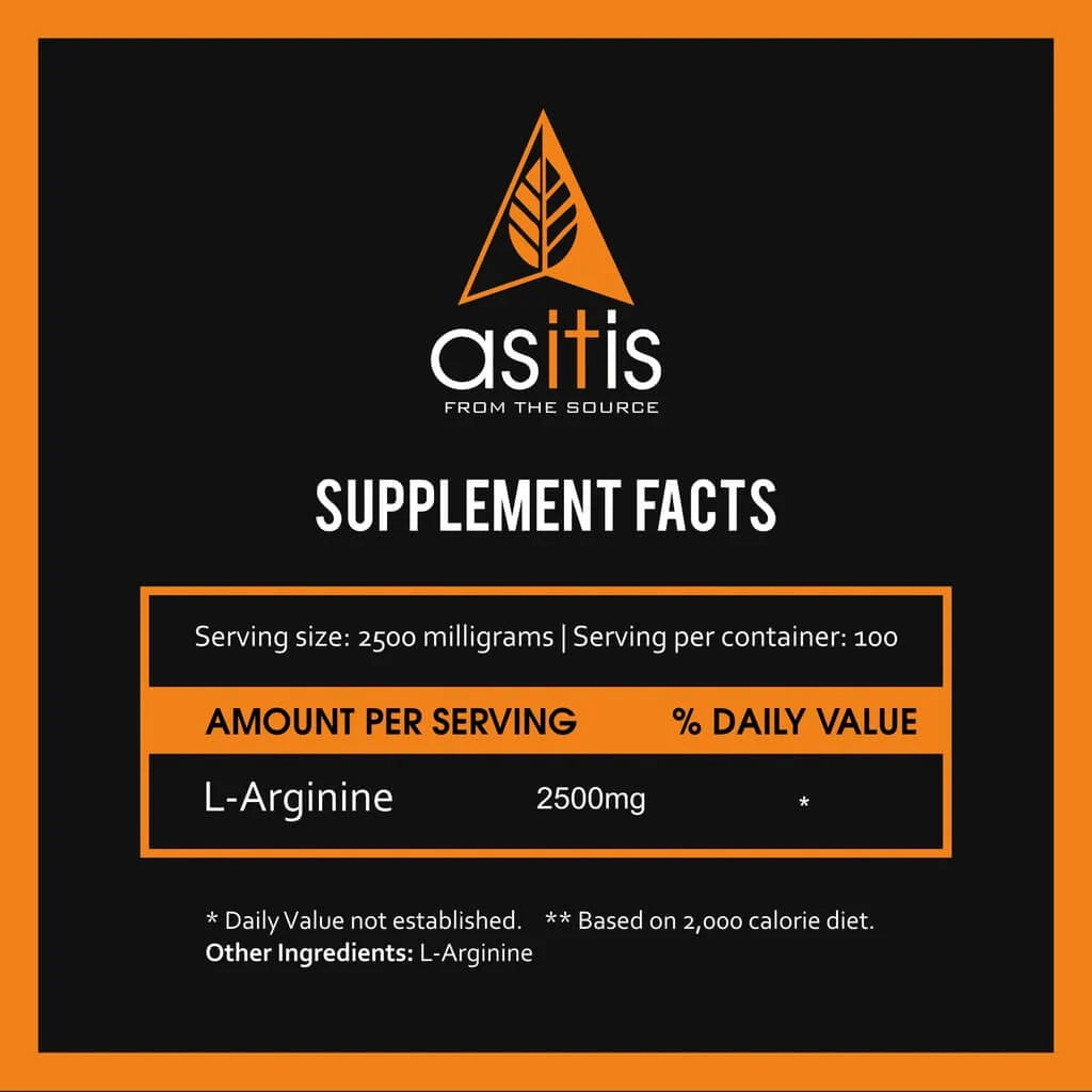 AS-IT-IS L-Arginine Powder – Boost Muscle & Blood Flow