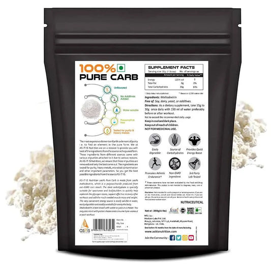 AS-IT-IS 100% Pure Carb – Fast Energy for Weight Gain
