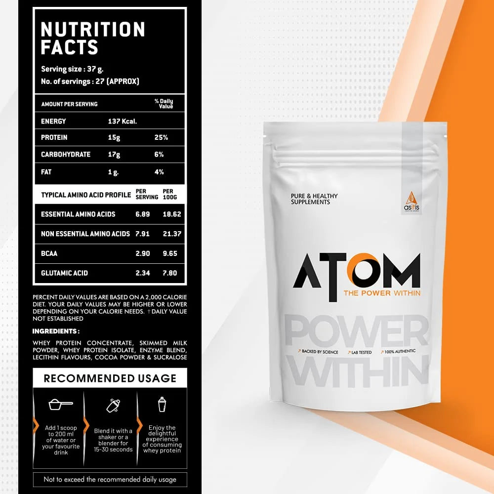 AS-IT-IS Atom Beginners Whey – Muscle Gain & Strength