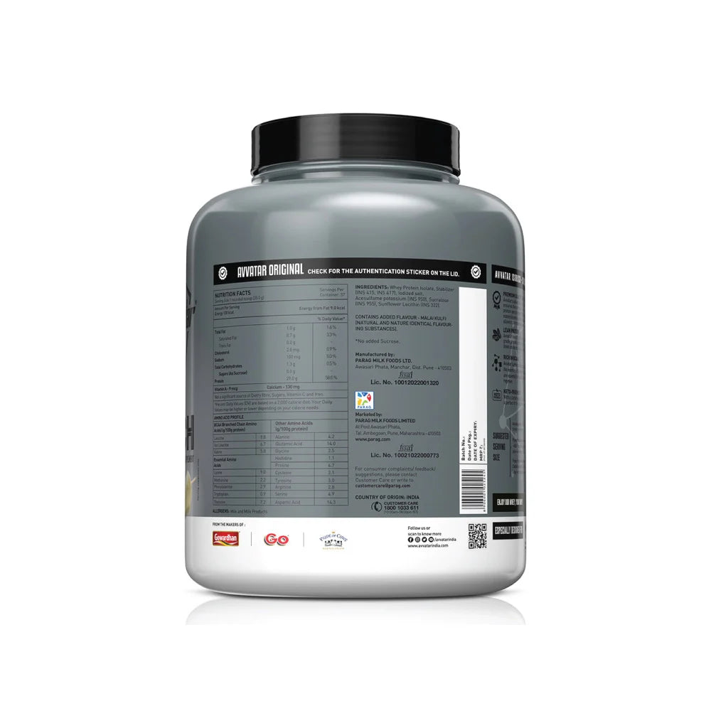 Avvatar Isorich Protein – Pure Whey for Lean Muscle
