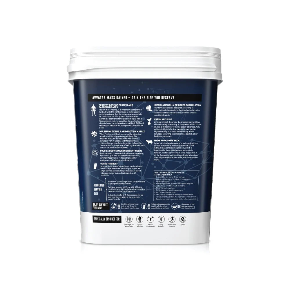 Avvatar Advanced Mass Gainer – Build Muscle & Gain Weight