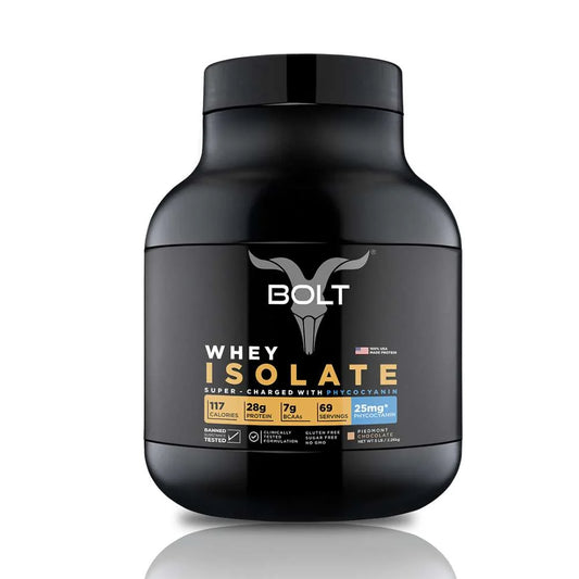 Bolt 100% Whey Isolate with Phycocyanin Protein Powder