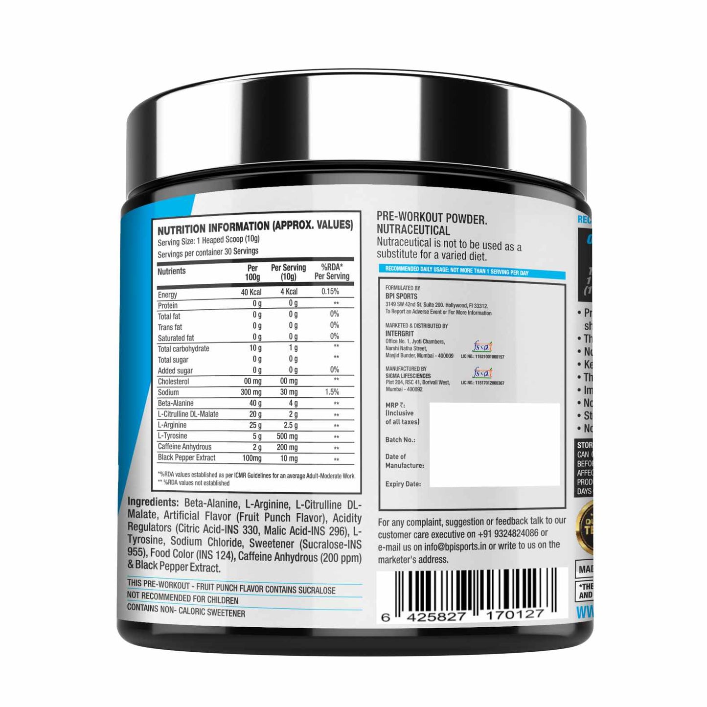 BPI Sports One More Rep – Energy, Focus & Muscle Pump
