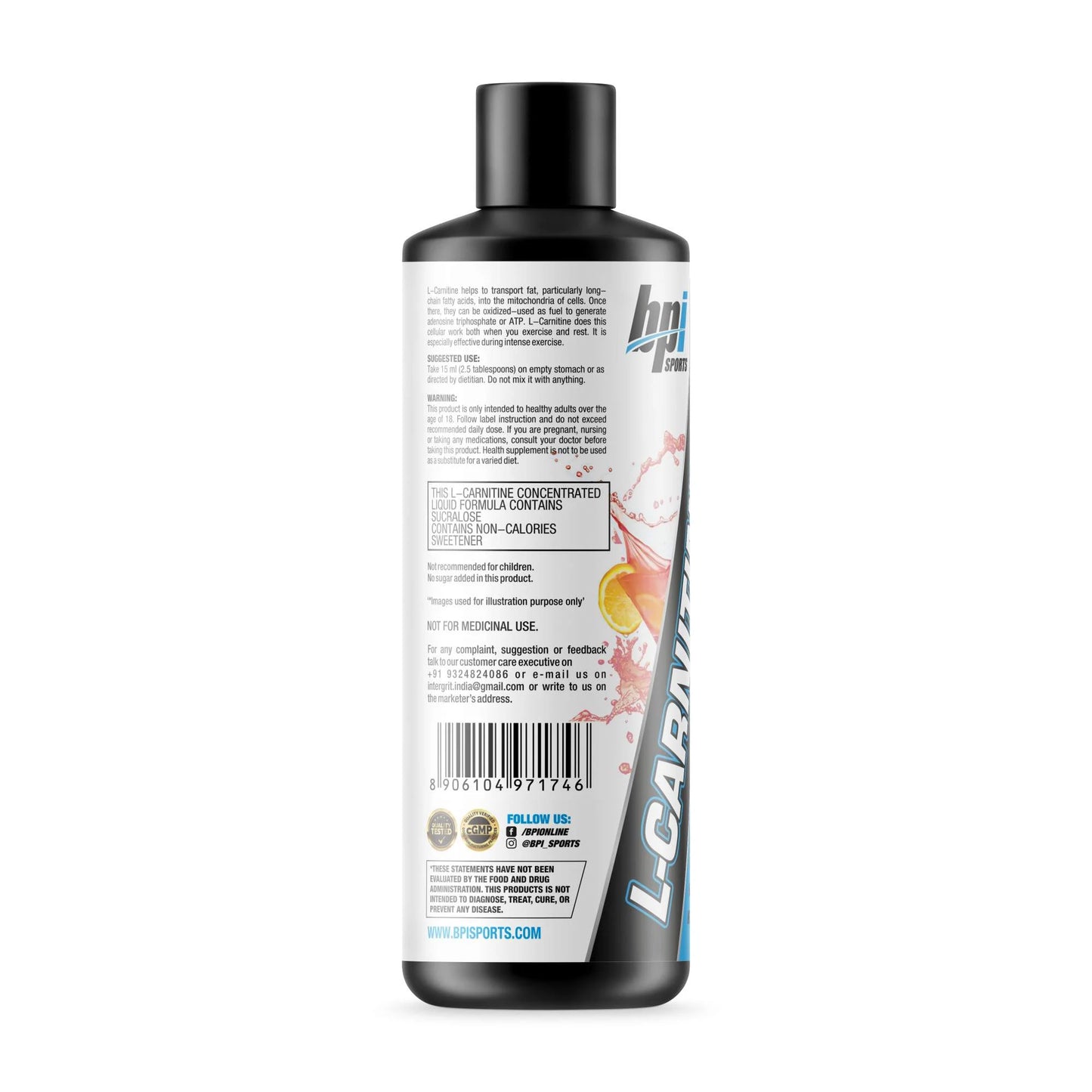 BPI Sports Liquid L-Carnitine | Boost Fat Burn & Energy