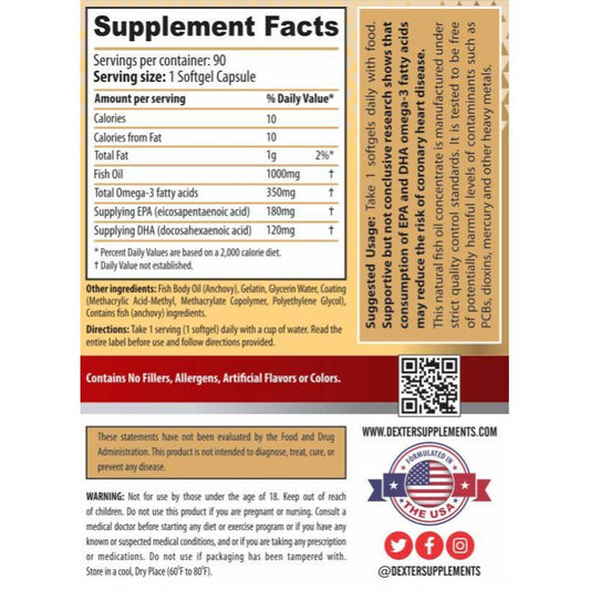 Dexter Jackson Omega 3 - Heart & Muscle Health Support