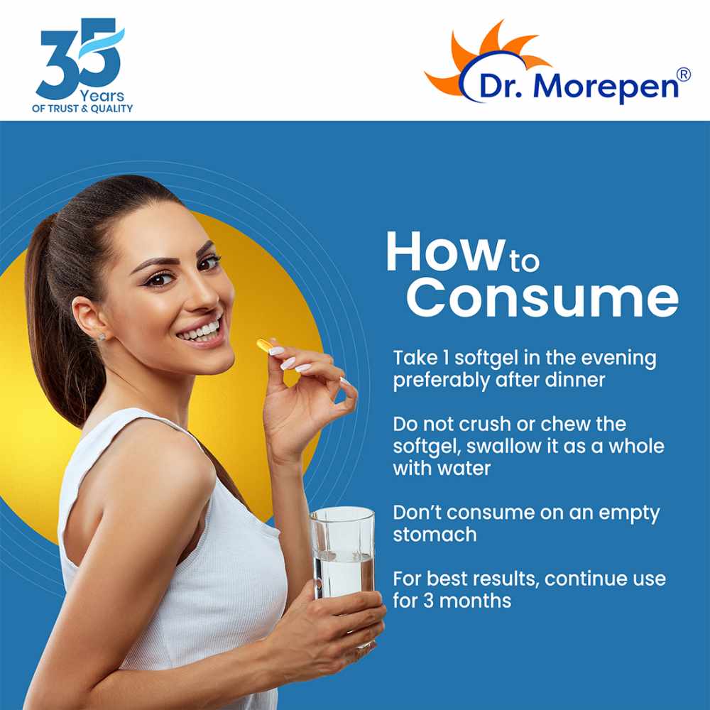 Dr. Morepen Omega 3 Triple Strength 1250mg Fish Oil