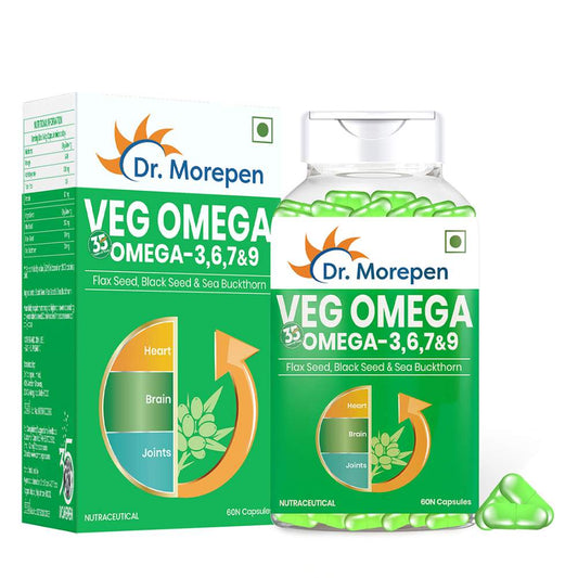 Dr. Morepen Omega 3 6 7 9 Vegetarian Capsules 500mg