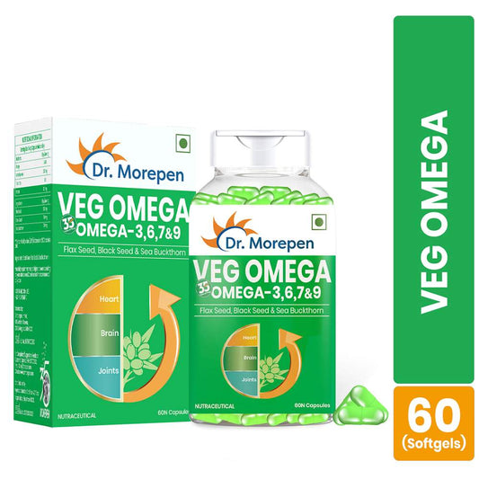 Dr. Morepen Omega 3 6 7 9 Vegetarian Capsules 500mg