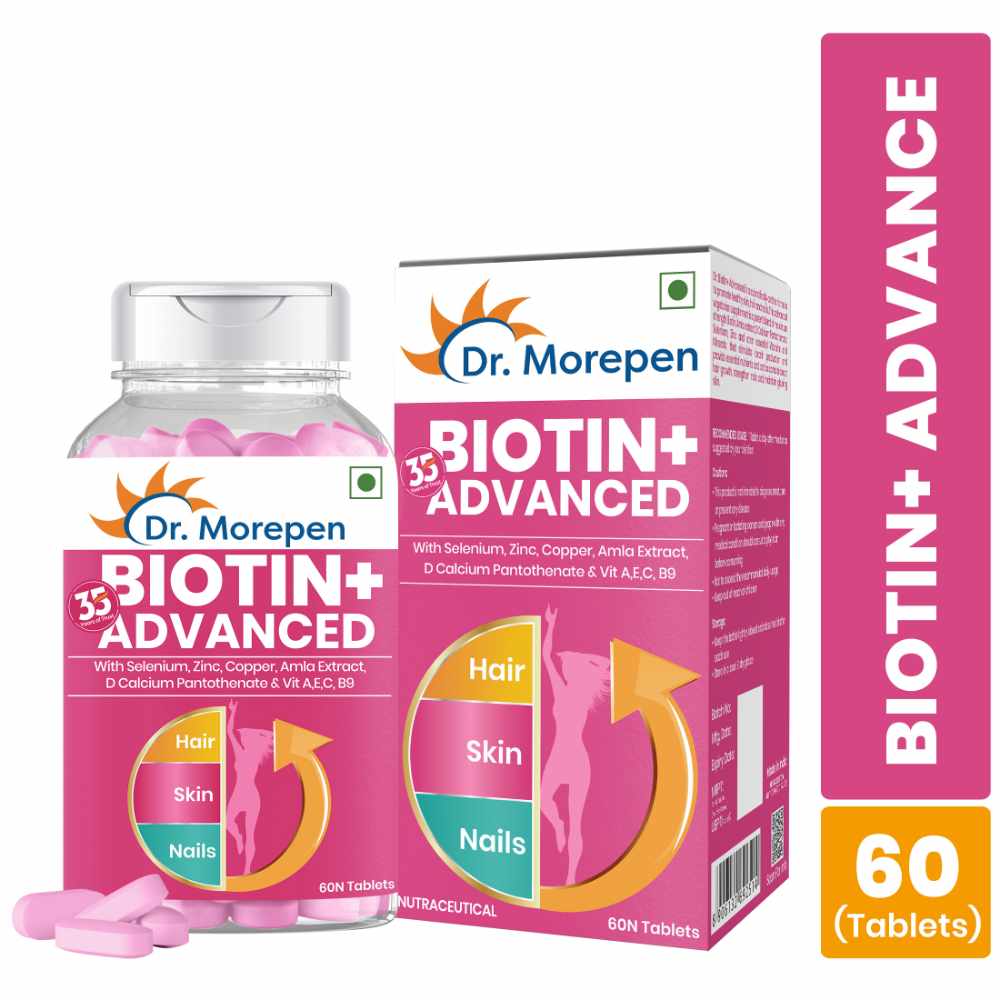 Dr. Morepen Biotin+ Advanced for Hair, Skin & Nails