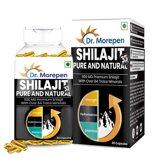 Dr. Morepen Shilajit Capsules for Strength & Stamina