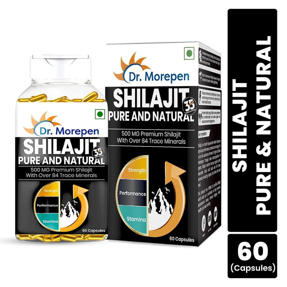 Dr. Morepen Shilajit Capsules for Strength & Stamina