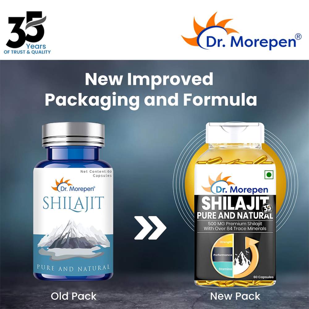 Dr. Morepen Shilajit Capsules for Strength & Stamina
