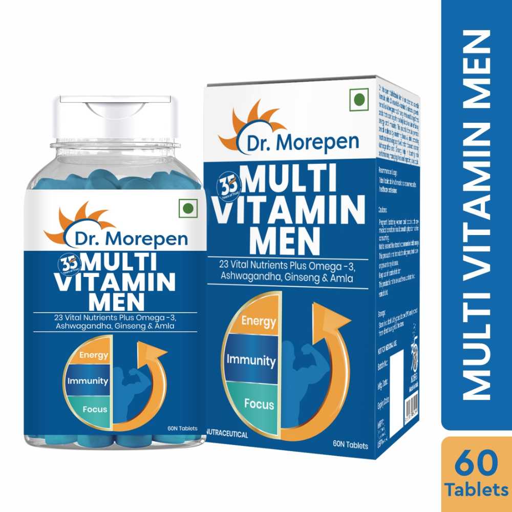 Dr. Morepen Men’s Multivitamin + Omega 3 Fish Oil Combo