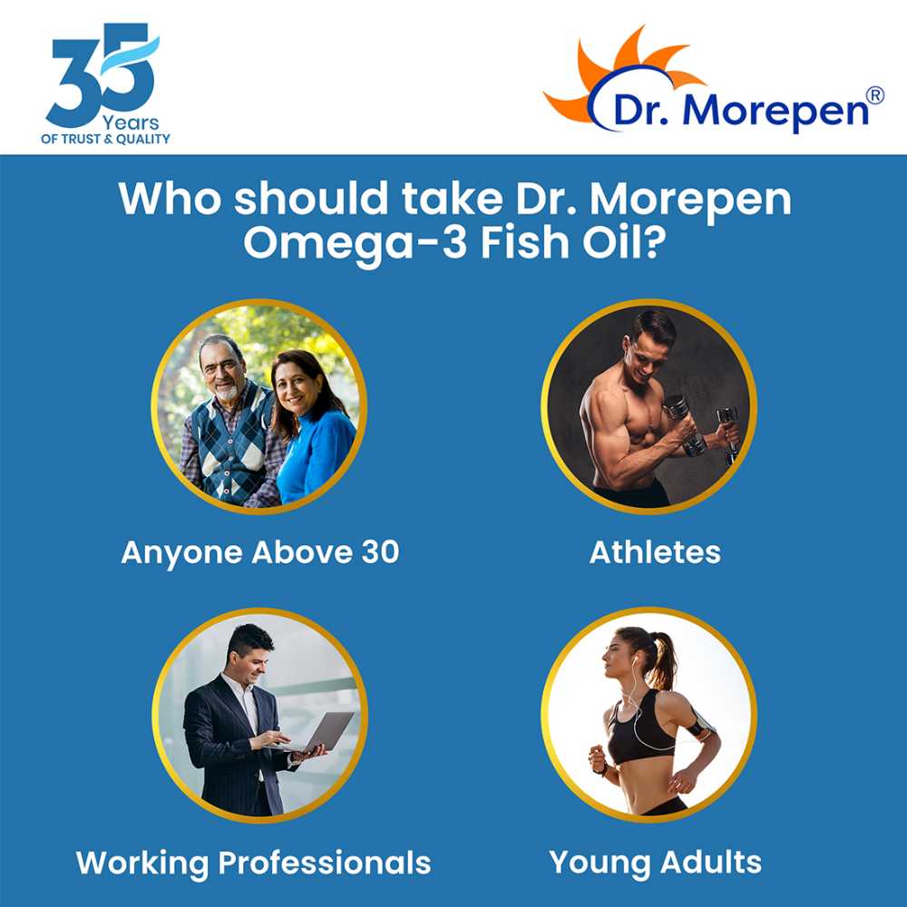 Dr. Morepen Men’s Multivitamin + Omega 3 Fish Oil Combo