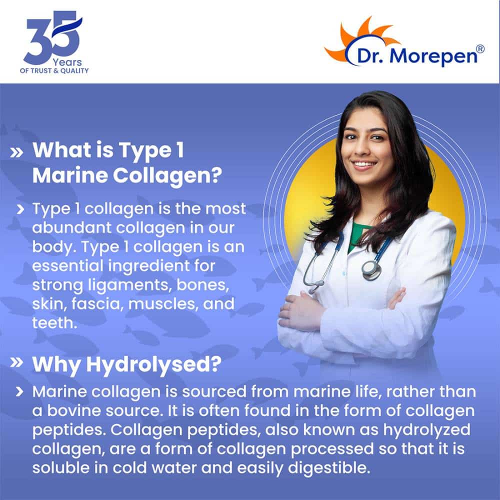 Dr. Morepen Marine Collagen Skin Protein | Skin & Hair Health