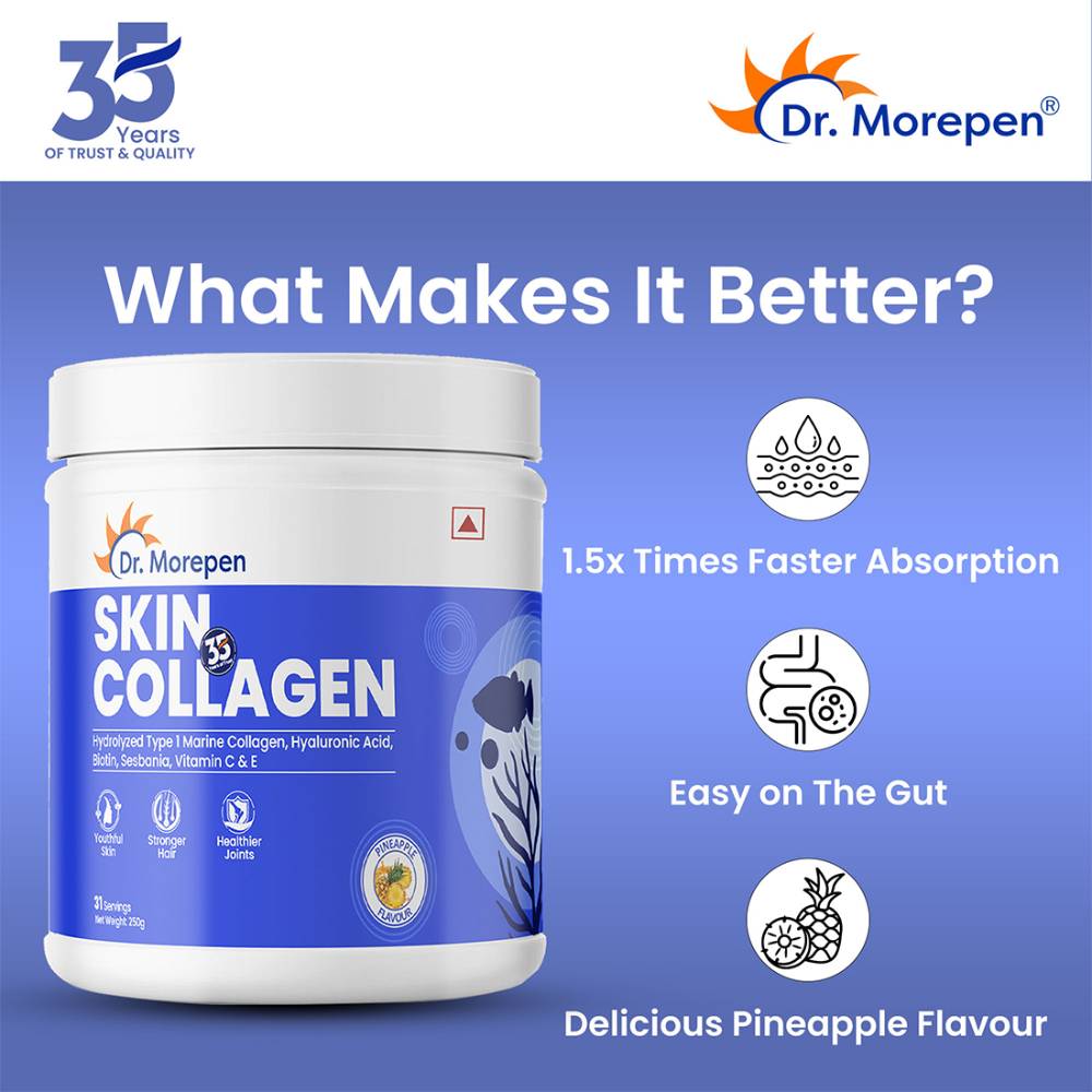 Dr. Morepen Marine Collagen Skin Protein | Skin & Hair Health