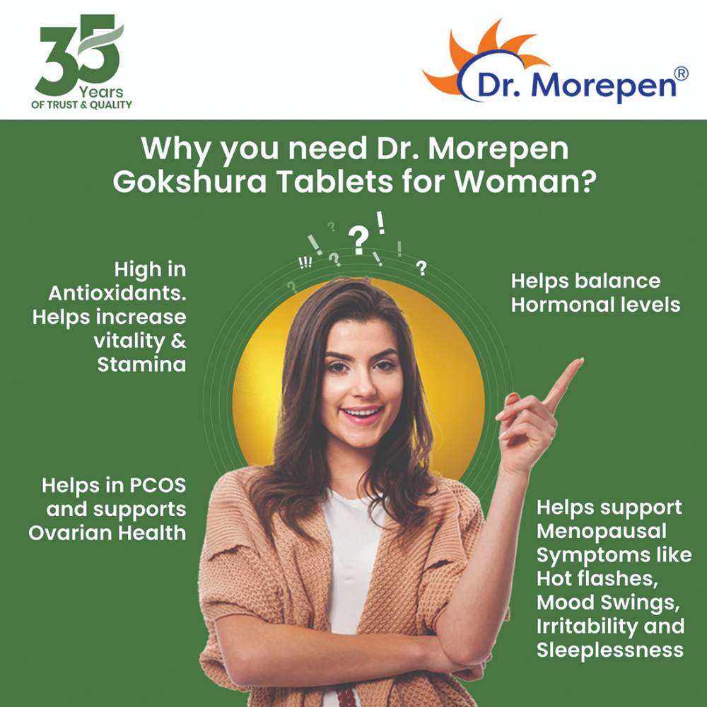Dr. Morepen Gokshura 1000mg for Energy & Stamina