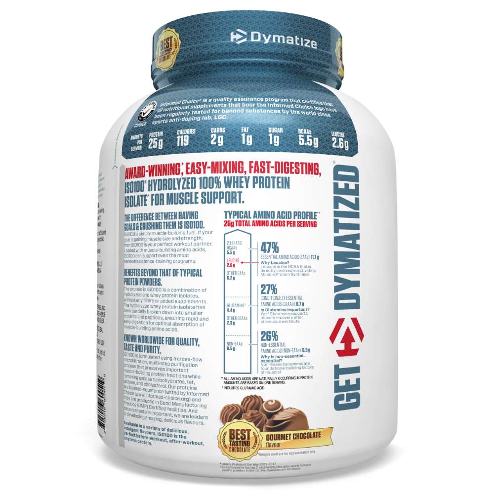 Dymatize ISO 100 Hydrolyzed Whey Protein | Fast Absorption