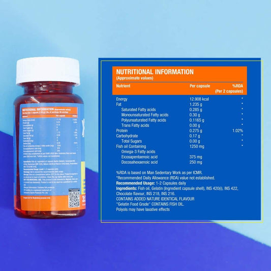 Fast&Up Promega Omega 3 - High EPA:DHA Burpless Fish Oil