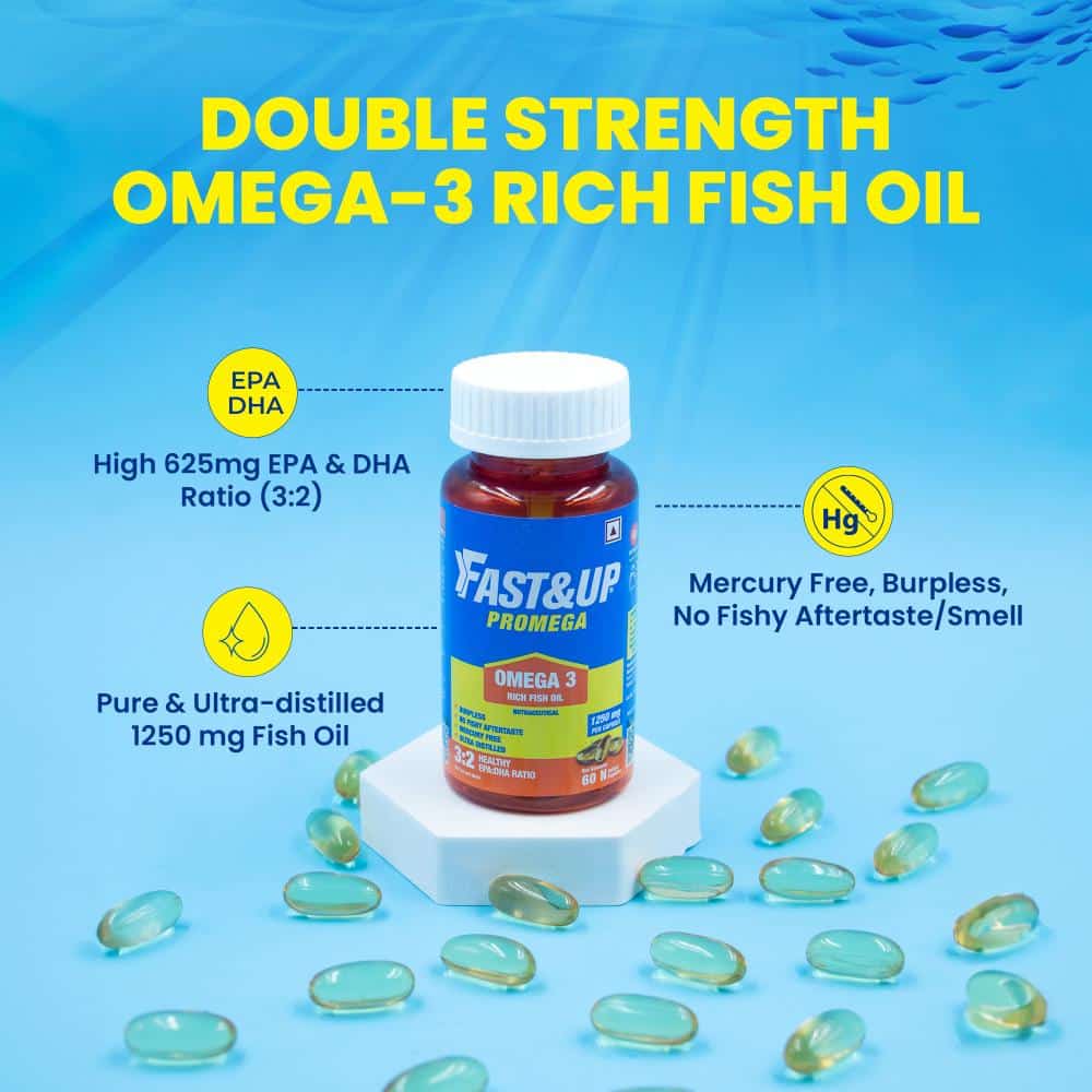 Fast&Up Promega Omega 3 - High EPA:DHA Burpless Fish Oil