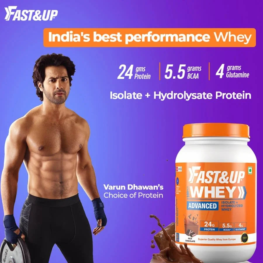 Fast&Up Whey Advanced – 24g Protein & 5.5g BCAAs