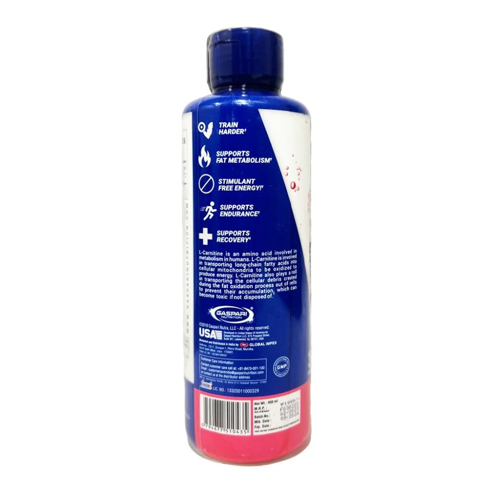 Gaspari Liquid Carnitine 3200mg – Fat Burner & Energy Boost