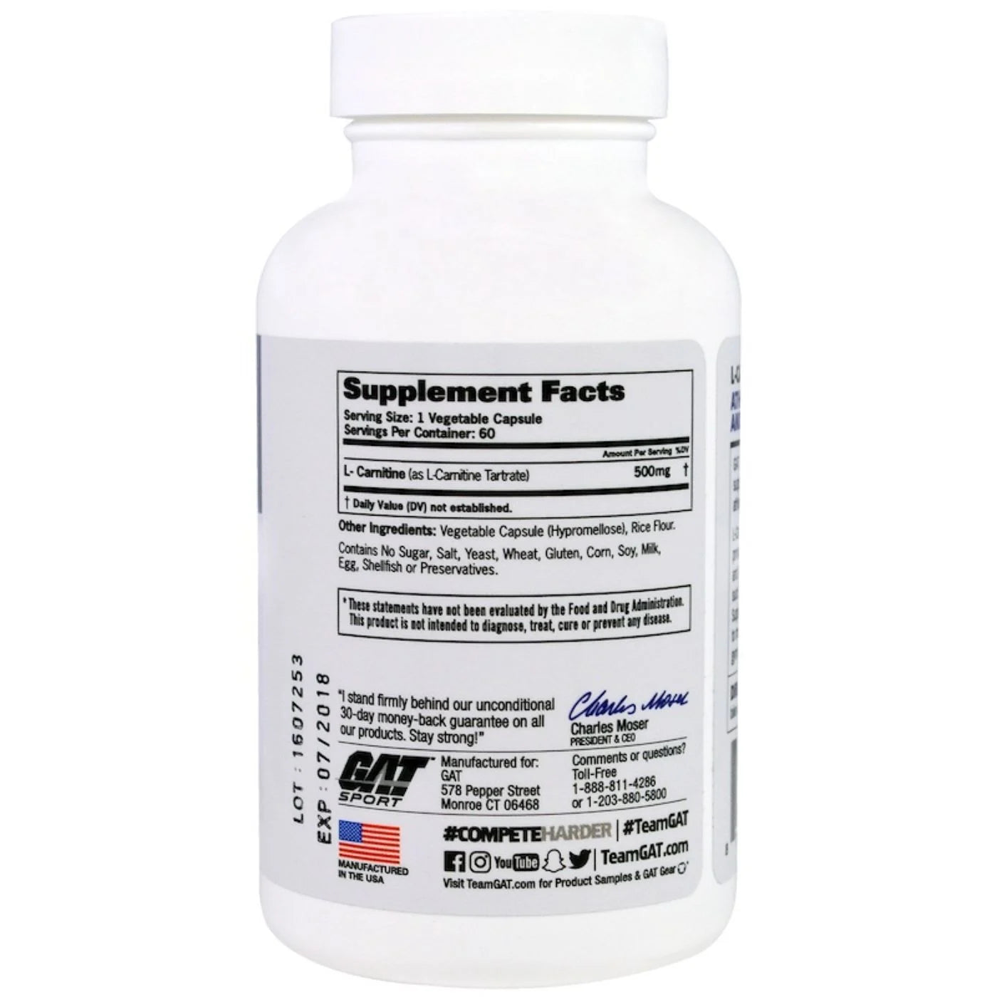 GAT L-Carnitine – Fat Burner & Endurance Booster