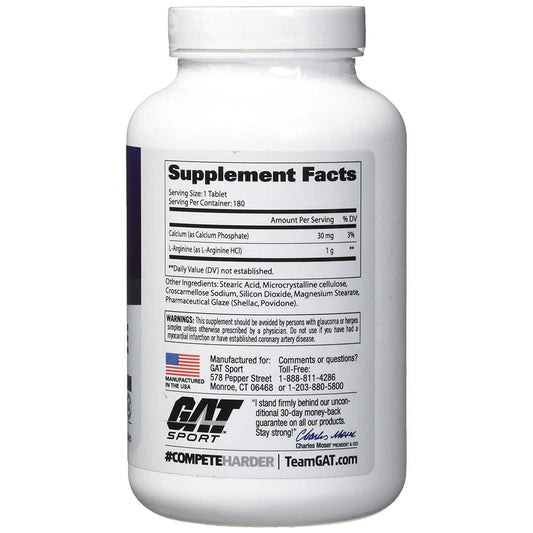 GAT L-Arginine – Boost Nitric Oxide & Muscle Pumps