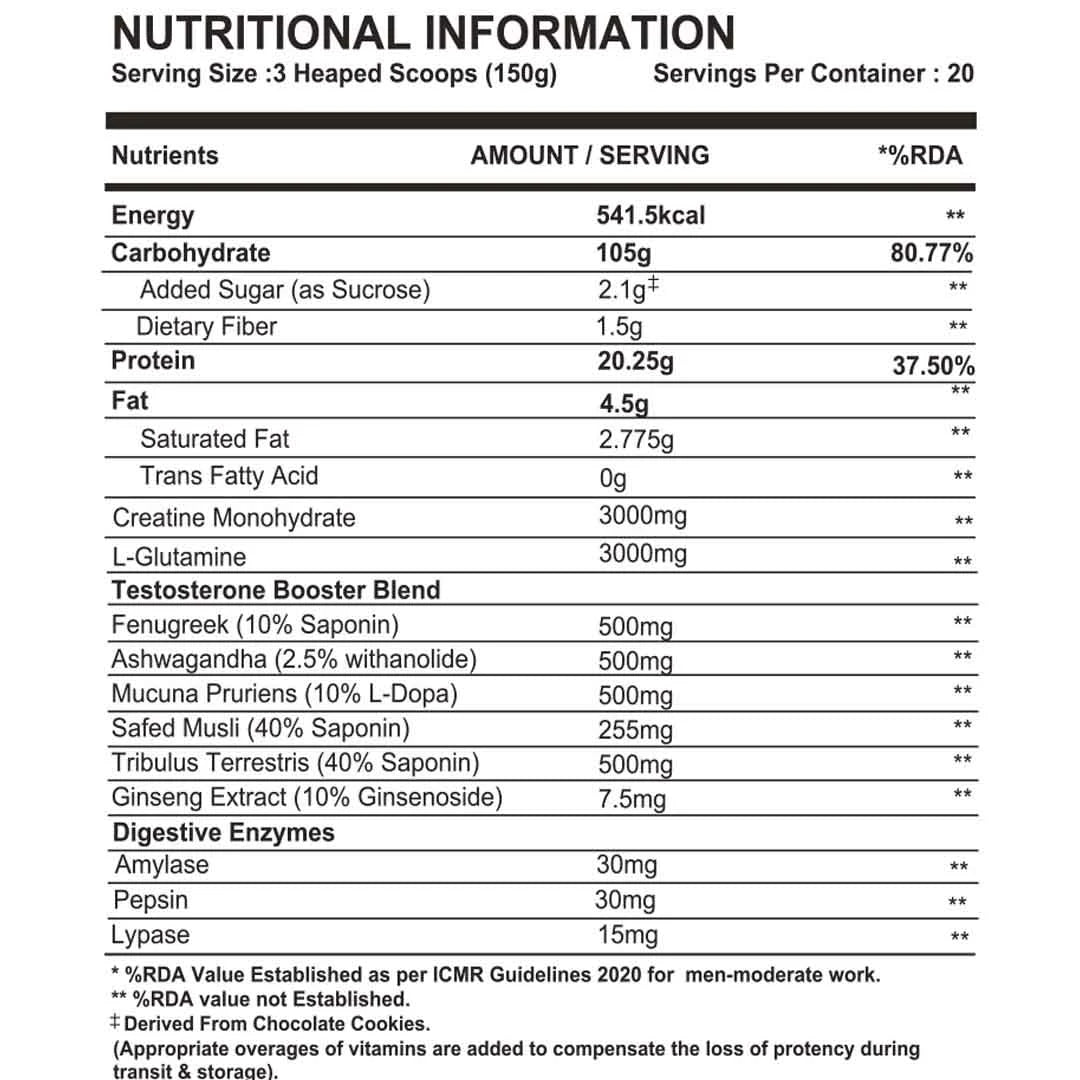 Gibbon Nutrition Mass Gainer – Muscle Growth & Energy