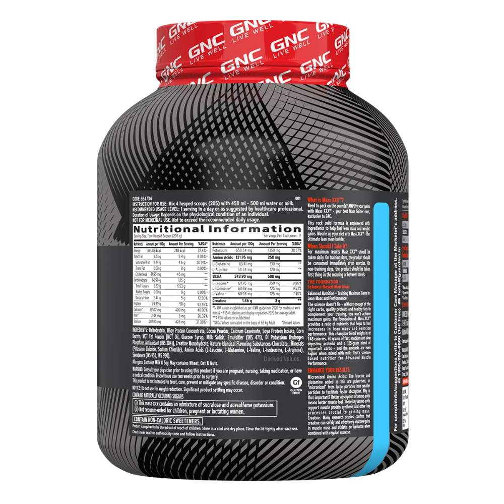 GNC Amp Mass XXX - Lean Muscle Mass Gainer