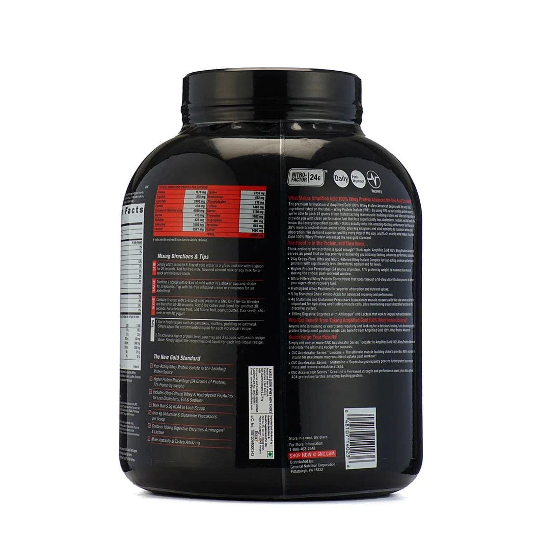 GNC 100% Whey Protein Amp Gold Advanced - Muscle Recovery