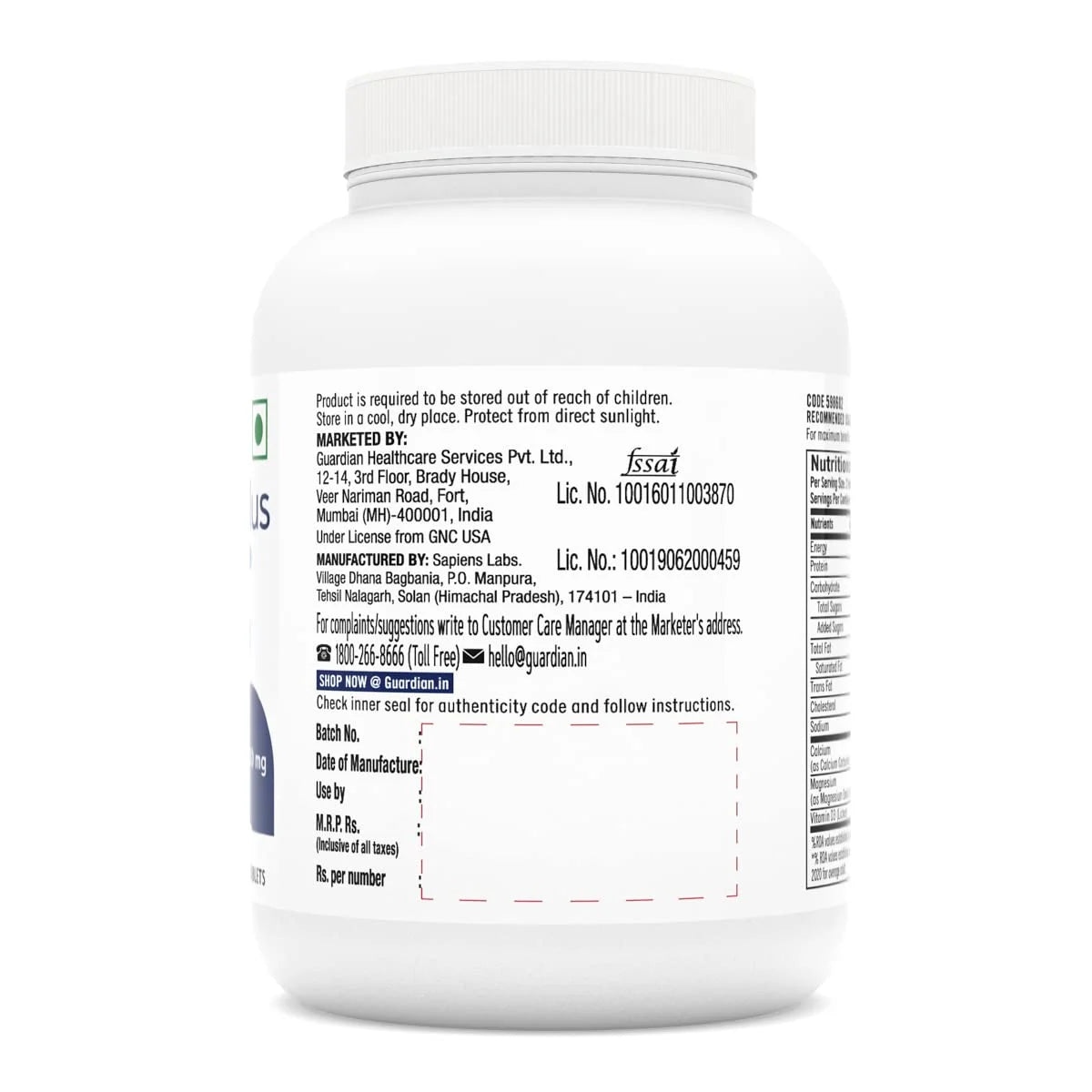 GNC Calcium Plus 1000mg – Strong Bones & Muscle Support