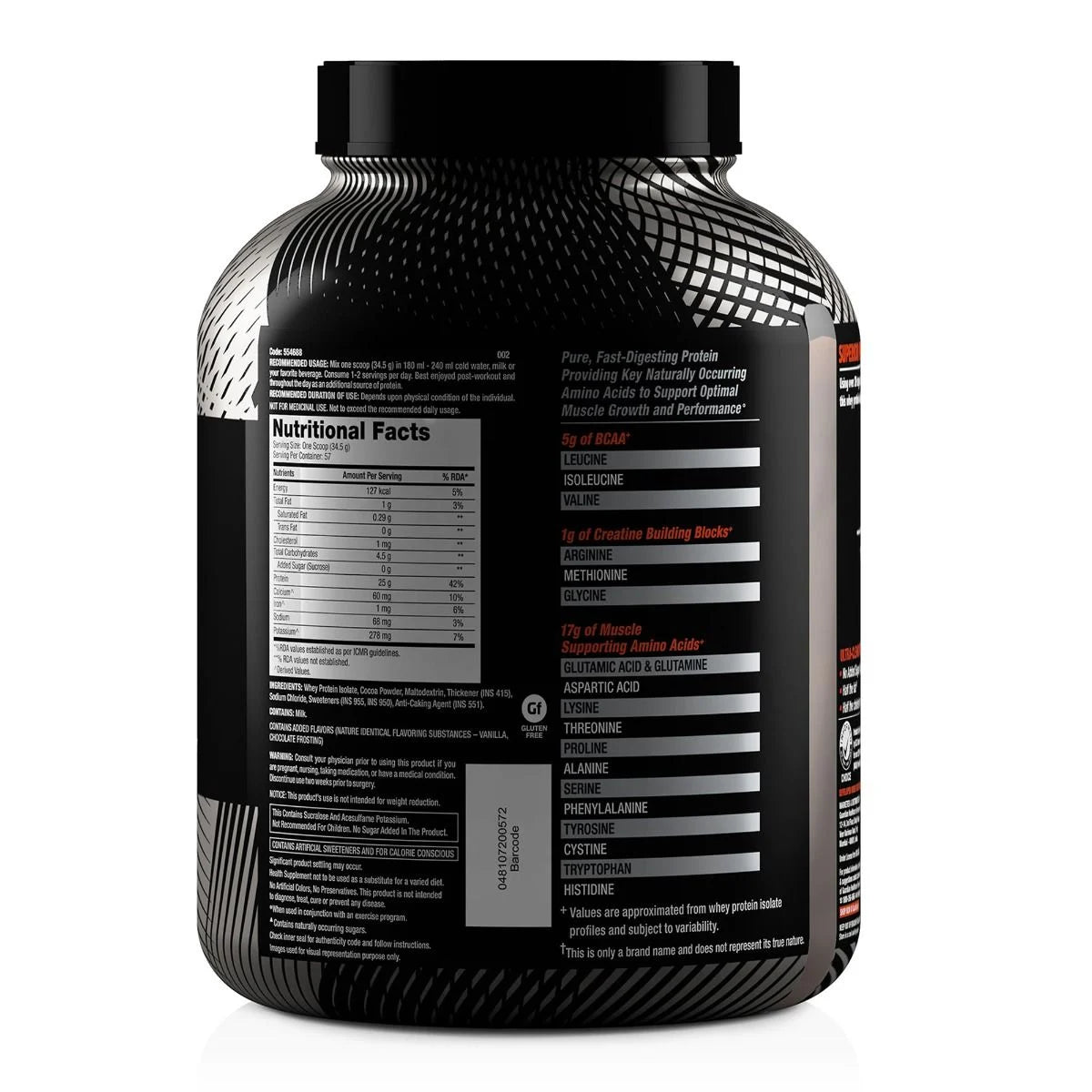 GNC AMP Pure Isolate - 25g Protein, Low Carb