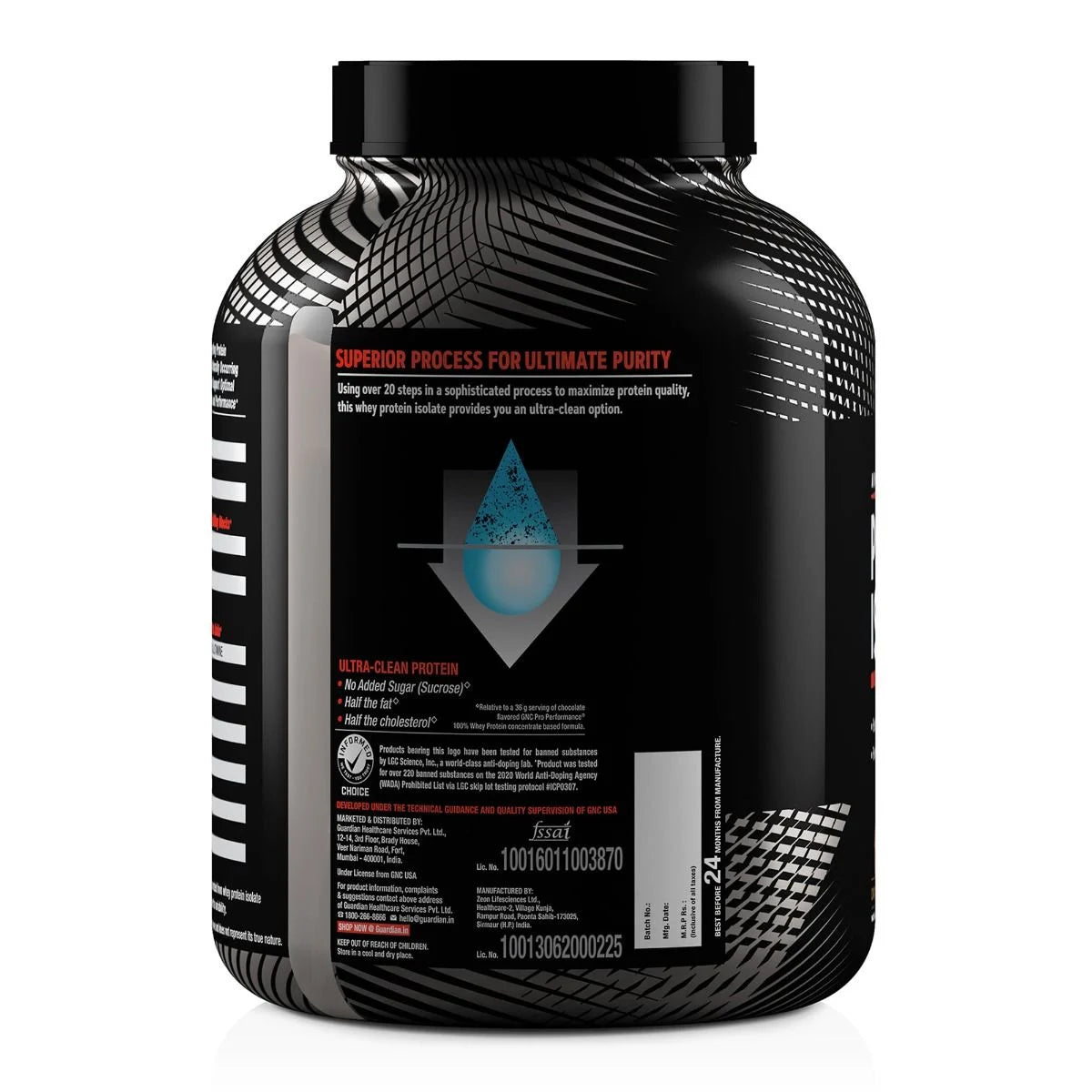 GNC AMP Pure Isolate - 25g Protein, Low Carb