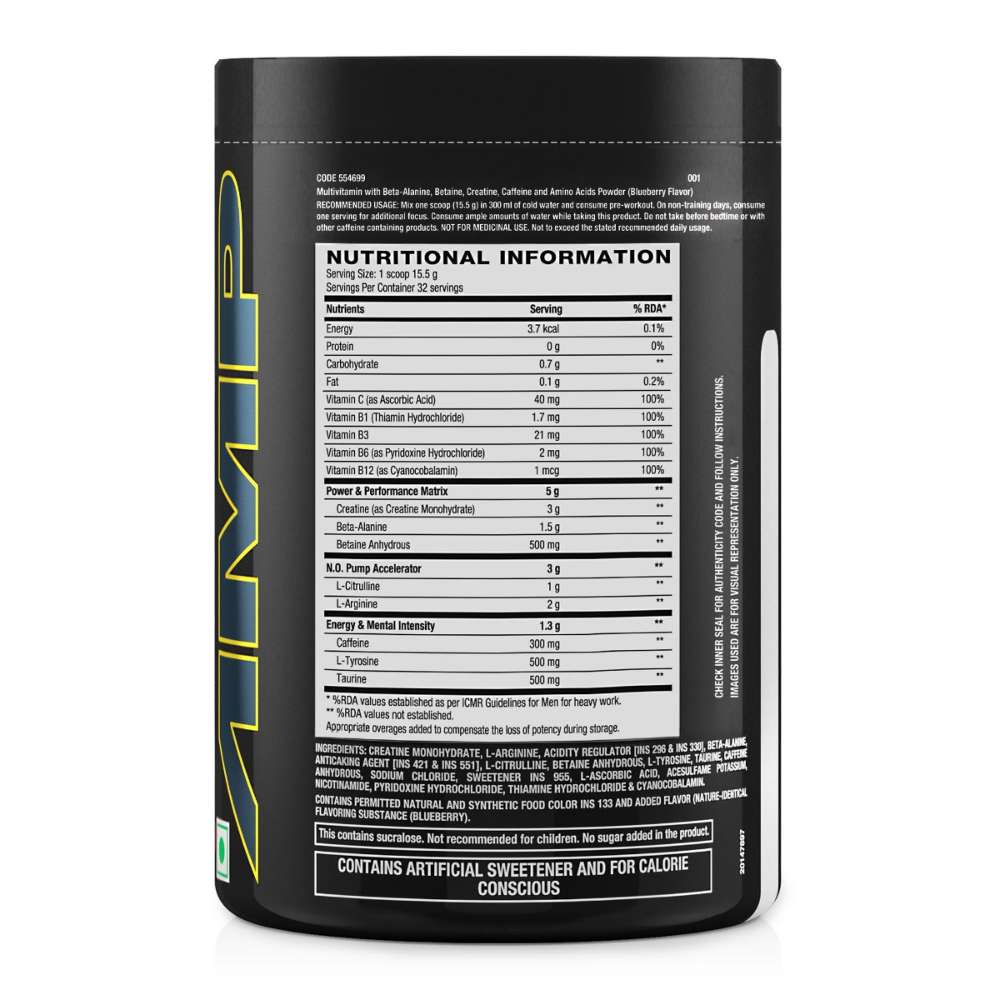 GNC AMP Gold Ultra Rush - Power Boost Pre-Workout