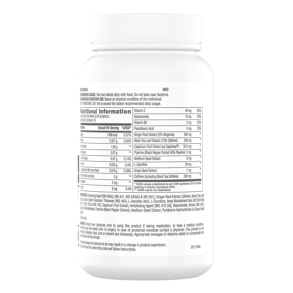 GNC Thermoburst Hardcore - Metabolism & Energy Booster